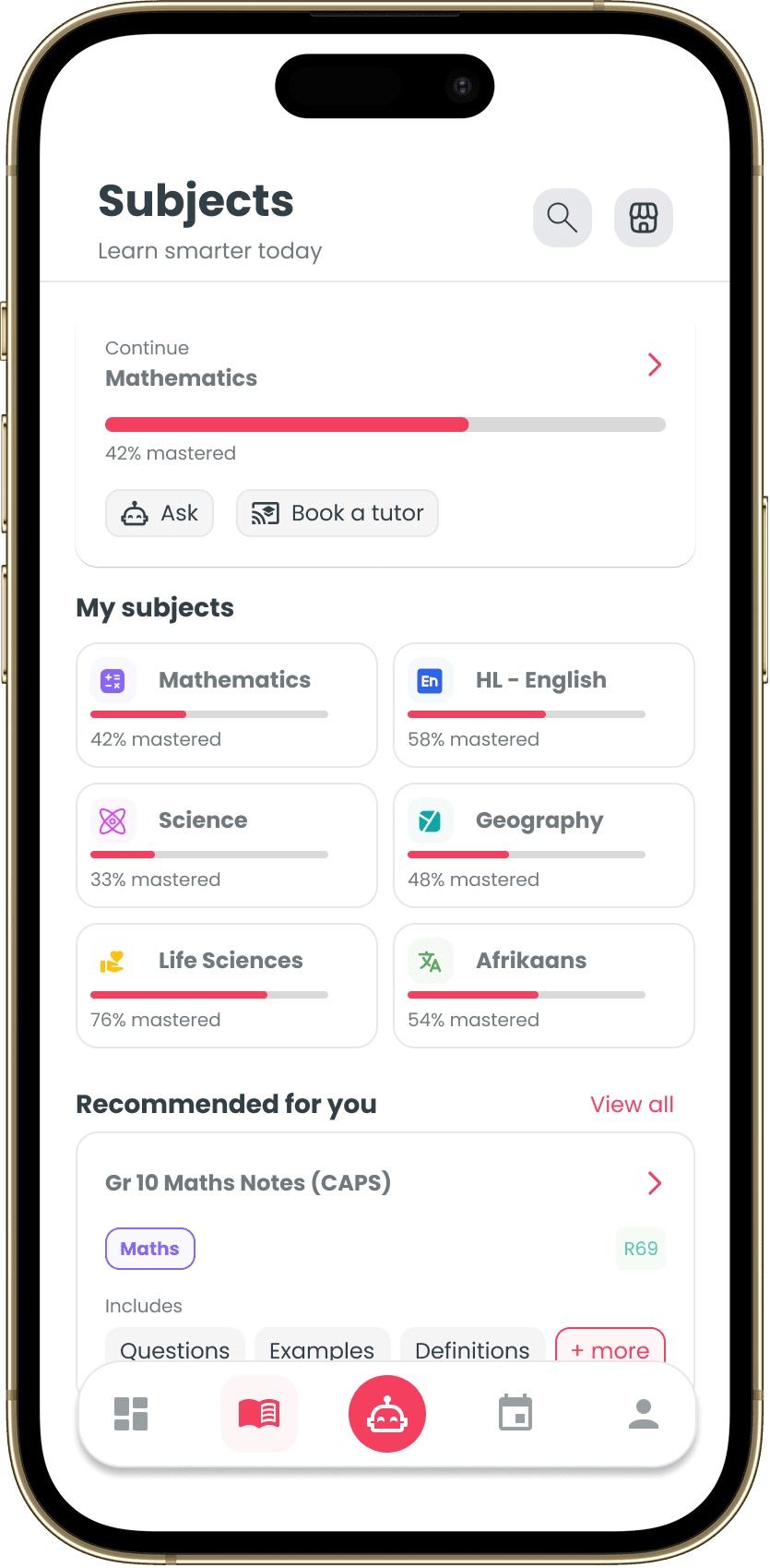 Student screen 2